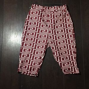 (Versace) faux Printed biker shorts